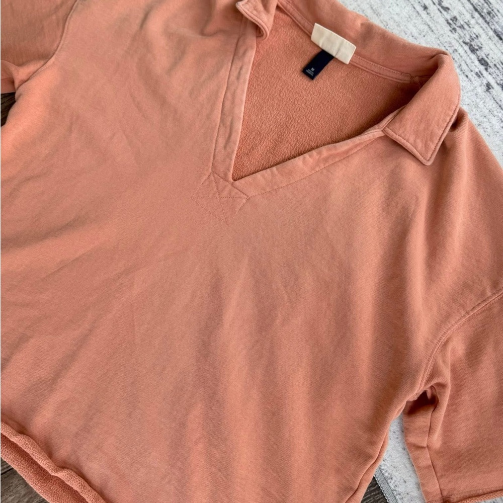Universal Thread Terracotta V-Neck Top - Picture 2 of 3